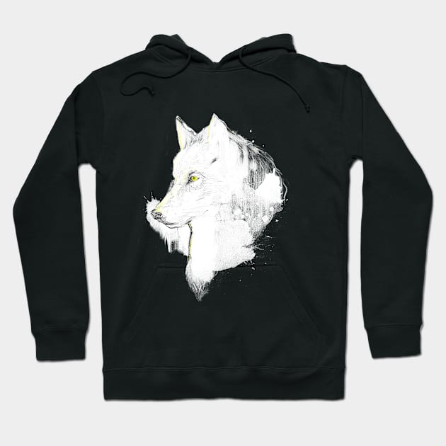 white wolf Hoodie by kharmazero